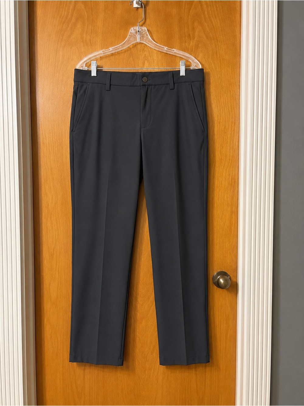 Chaps Men's Dress Pants in Charcoal Gray